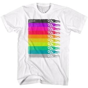 Back Future Delorean Rainbow Retro Car Graphic Unisex T-Shirt